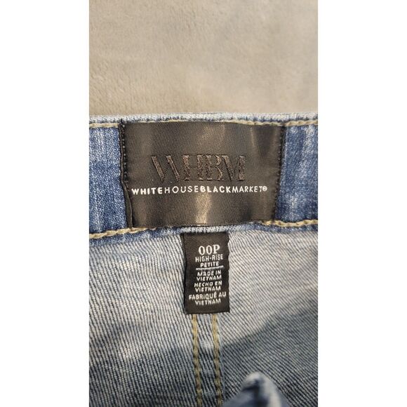 WHBM High Rise Everyday Soft Denim Grommet Pocket Slim Jeans - Picture 3 of 5